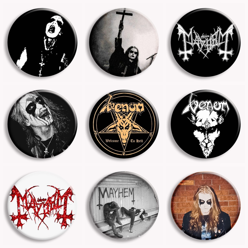 Vintage Fashion Guild - Rock Mayhem Band Soft Button Pin