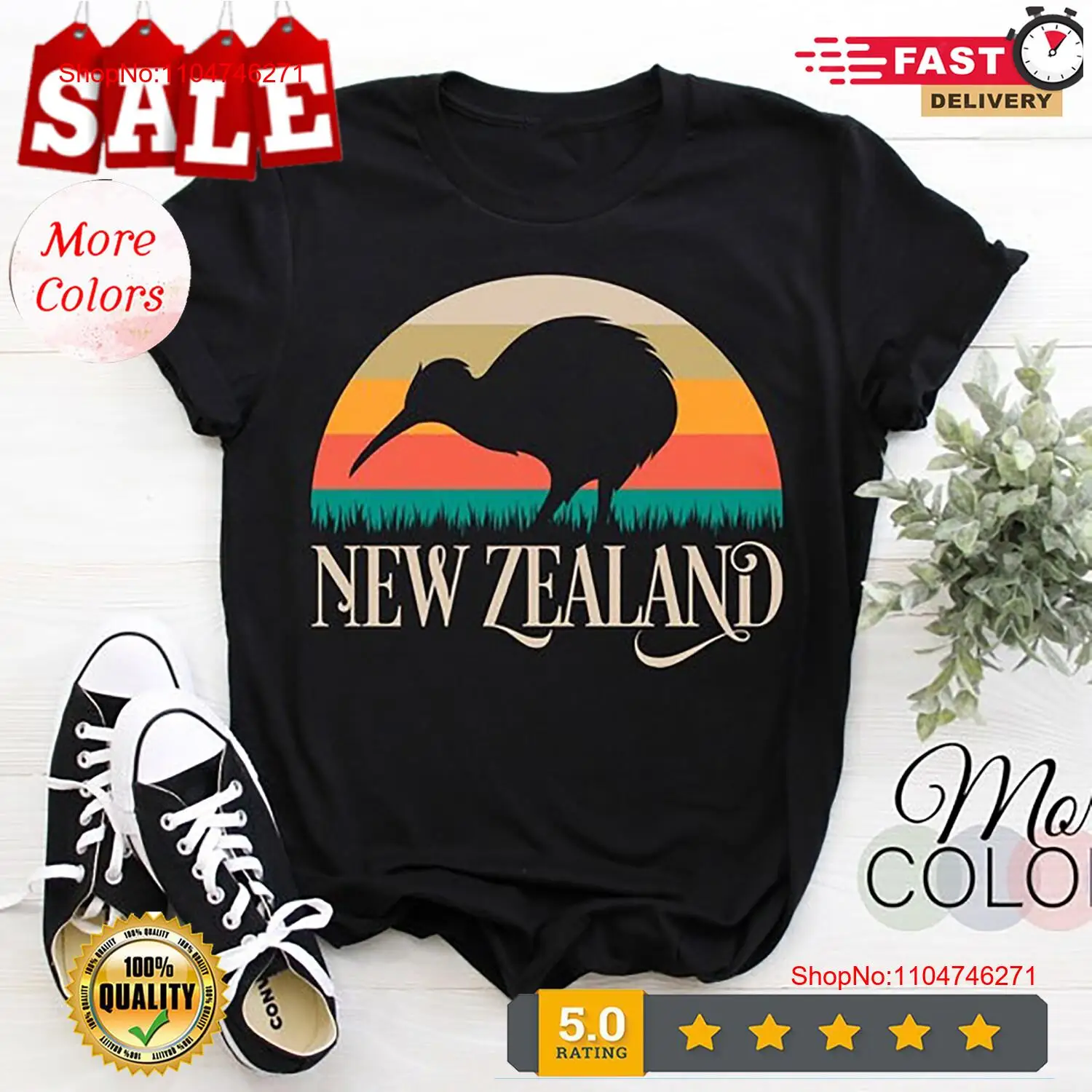 Vintage Fashion Nz - New Zealand Kiwi Vintage Bird T