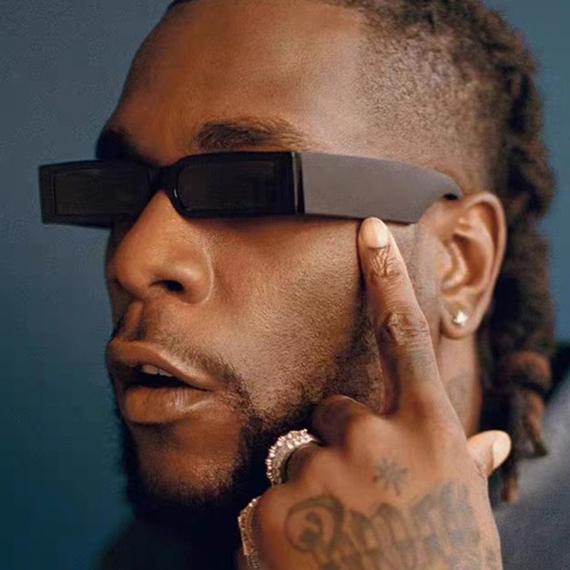 Vintage Fashion And Design - Rectangle Fashion Sunglasses Man Hip Hop