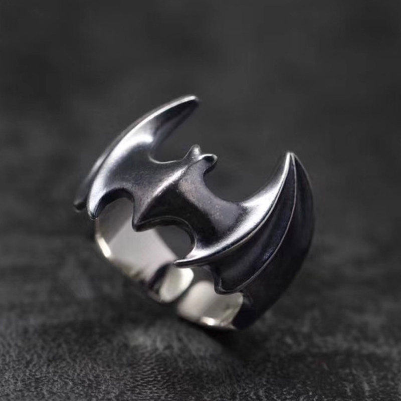 Vintage Fashion Guild - Vintage Bat Ring Finger Rings for