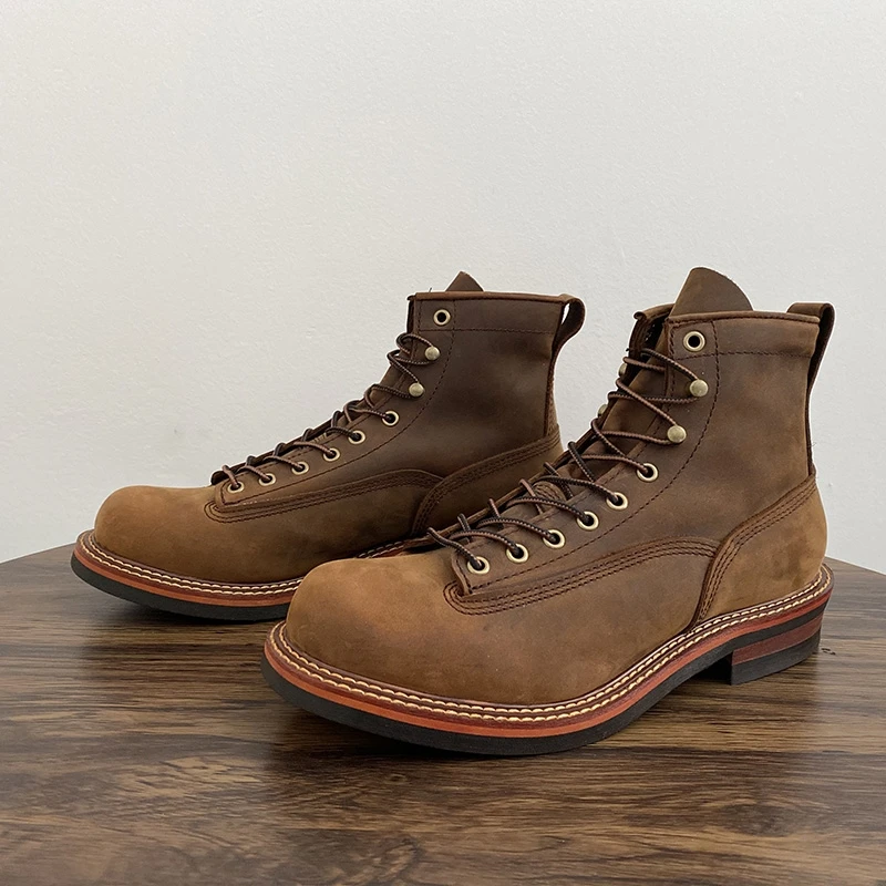 Vintage Old Fashion - Vintage British Men Ankle Boots Handmade