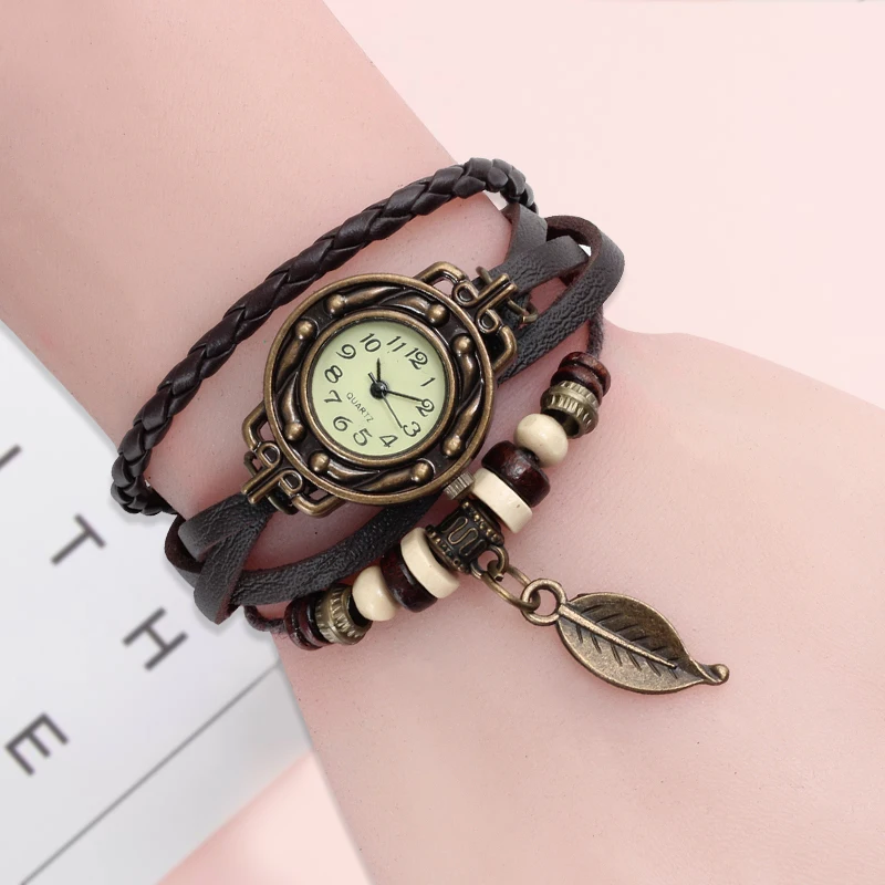 Vintage Fashion Nz - High Quality Women Watches Genuine Leather