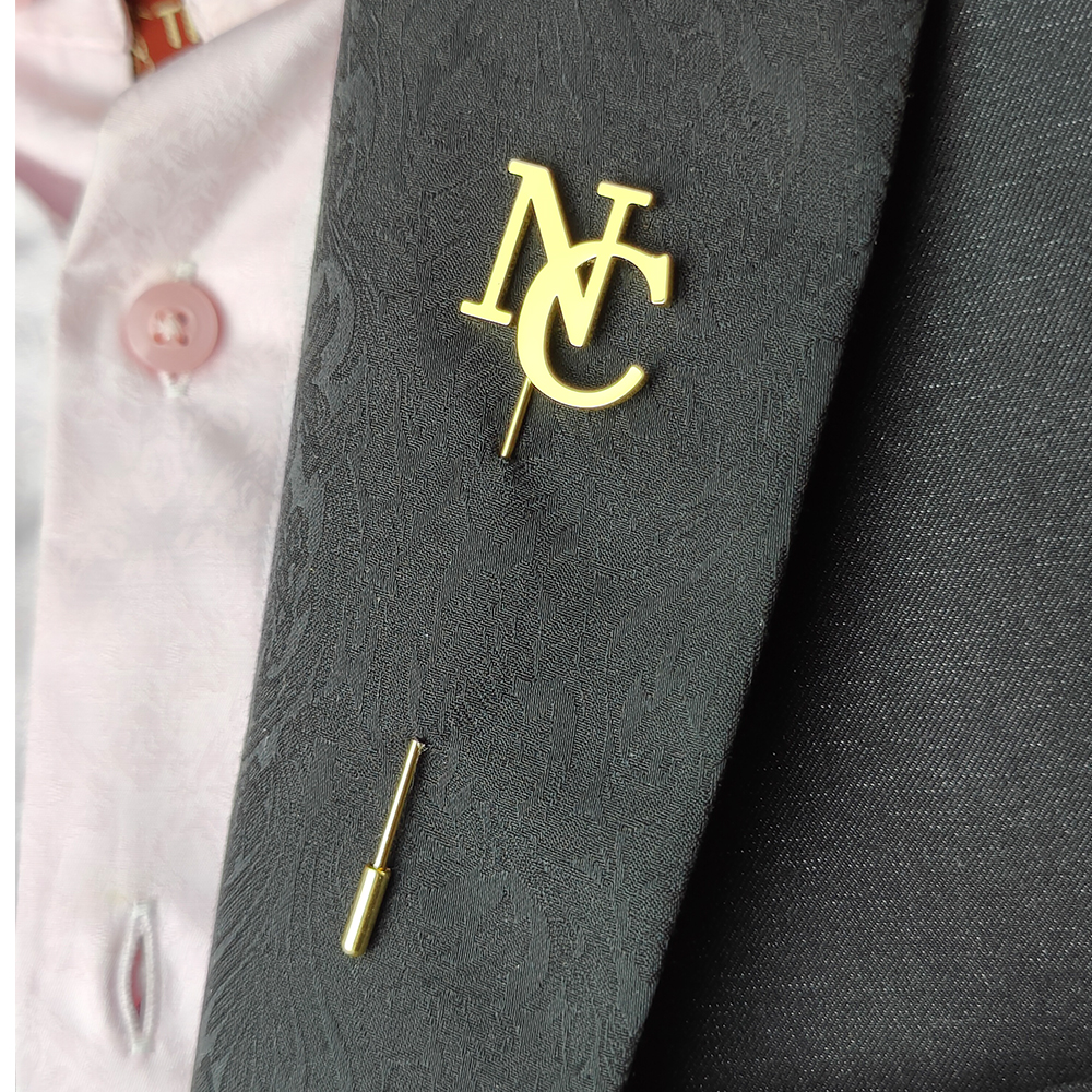 Vintage Fashion Guild - Sherman Custom Lapel Pins Men Brooch