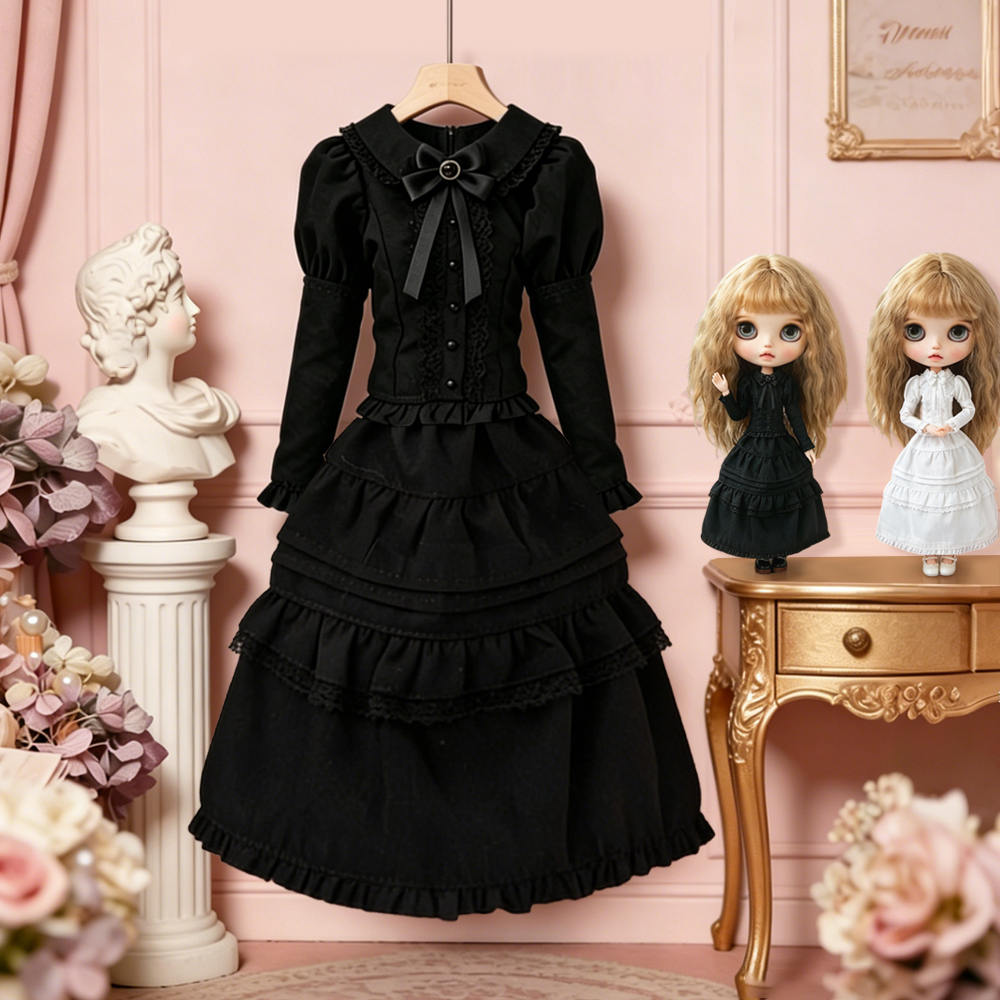 Vintage Fashion Dolls - Blyth Doll Clothes long sleeve black