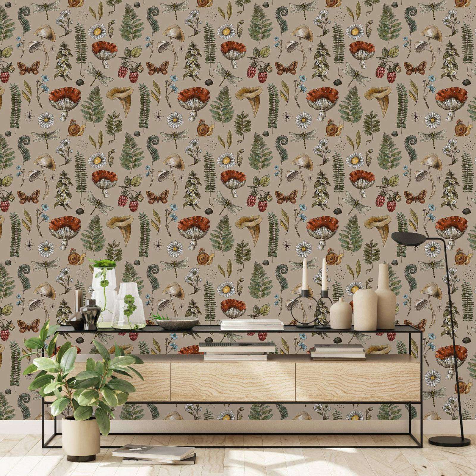 Vintage Fashion Wallpaper - Vintage Woodland Nature Wallpaper Peel and
