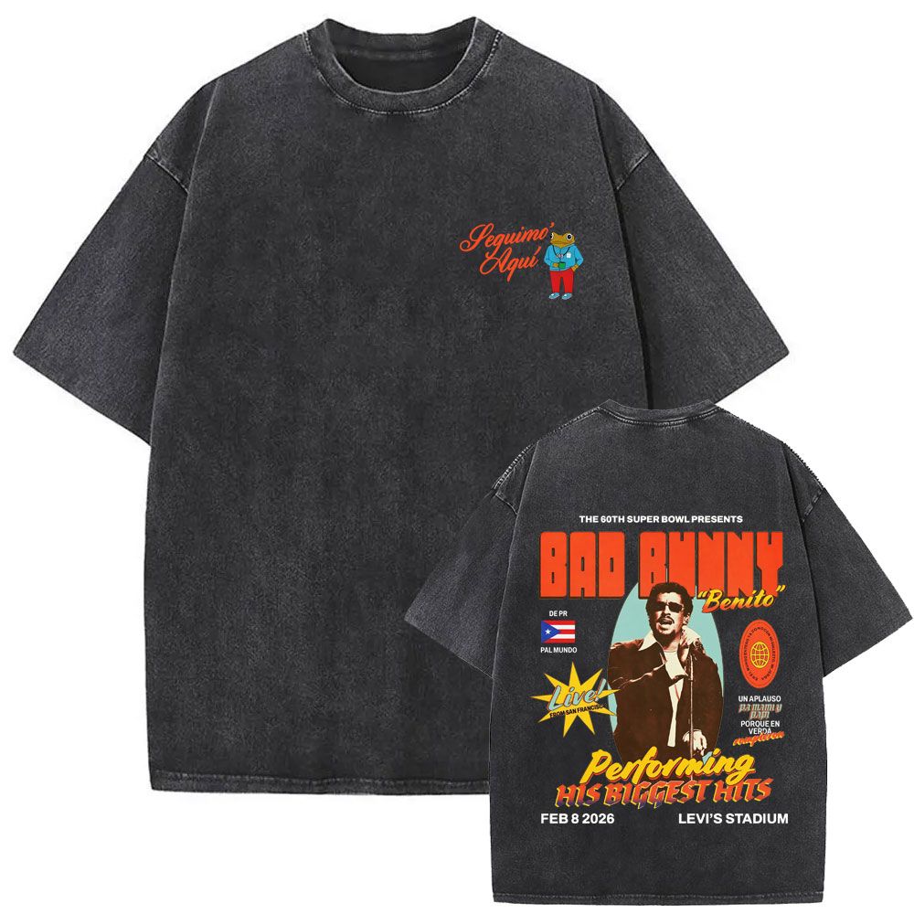 Vintage Fashion Trends 2026 - Washed Vintage Rapper Bad Bunny Debi