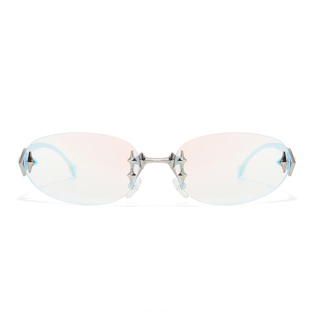 Y2K Style Frameless Sunglasses - مراجعة Vintage Fashion Style Female وسعره