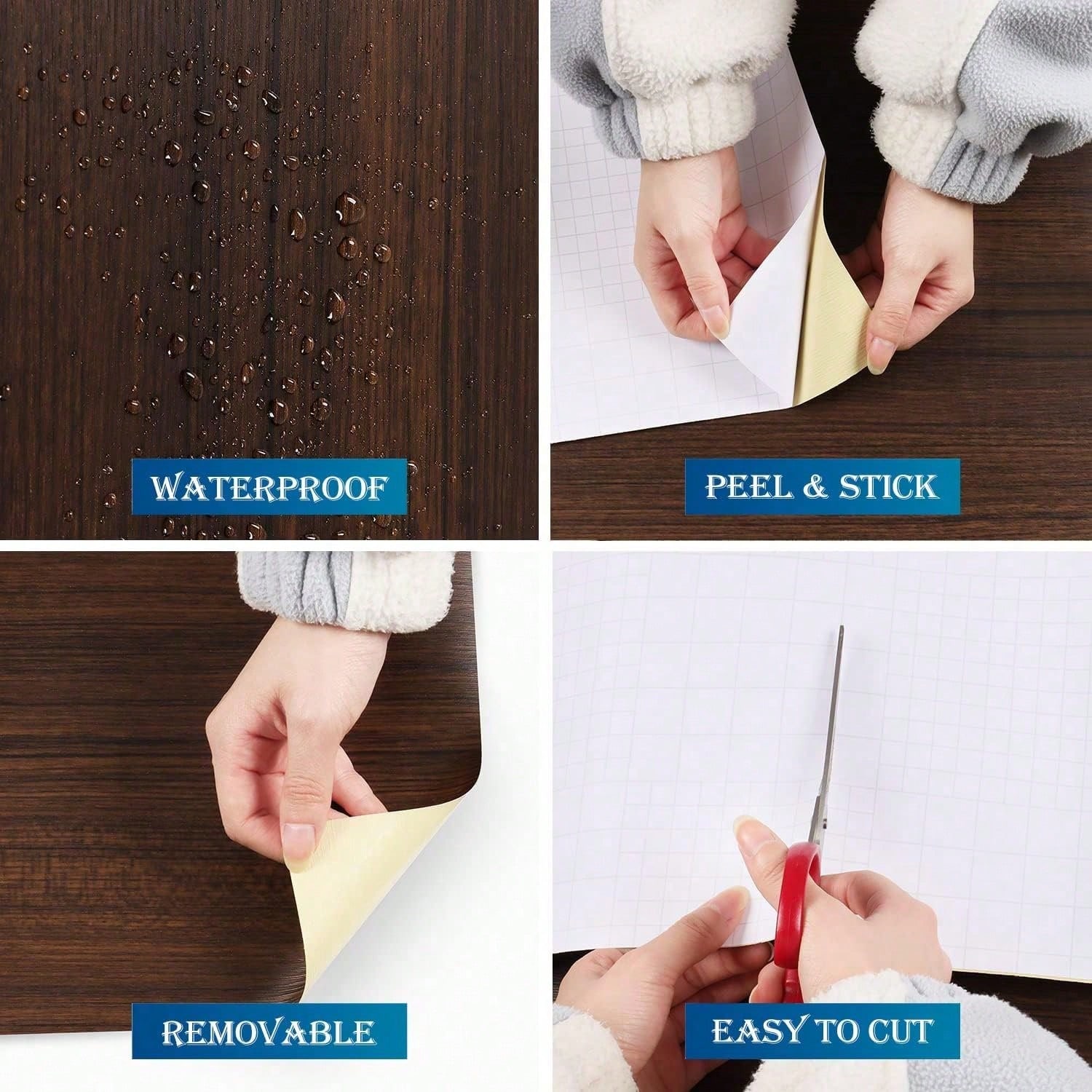 Waterproof Wood Vinyl Wallpape - مراجعة Vintage Fashion Wallpaper وسعره
