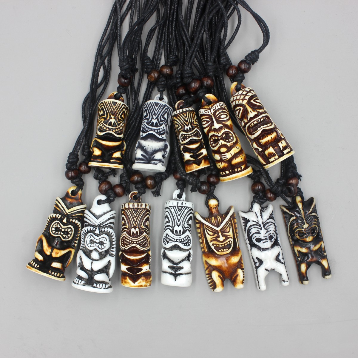 12pcs/Lot Hawaiian Tiki totem  - مراجعة Vintage Fashion Nz وسعره