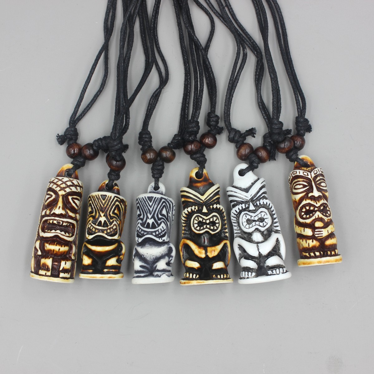 12pcs/Lot Hawaiian Tiki totem  - مراجعة Vintage Fashion Nz وسعره