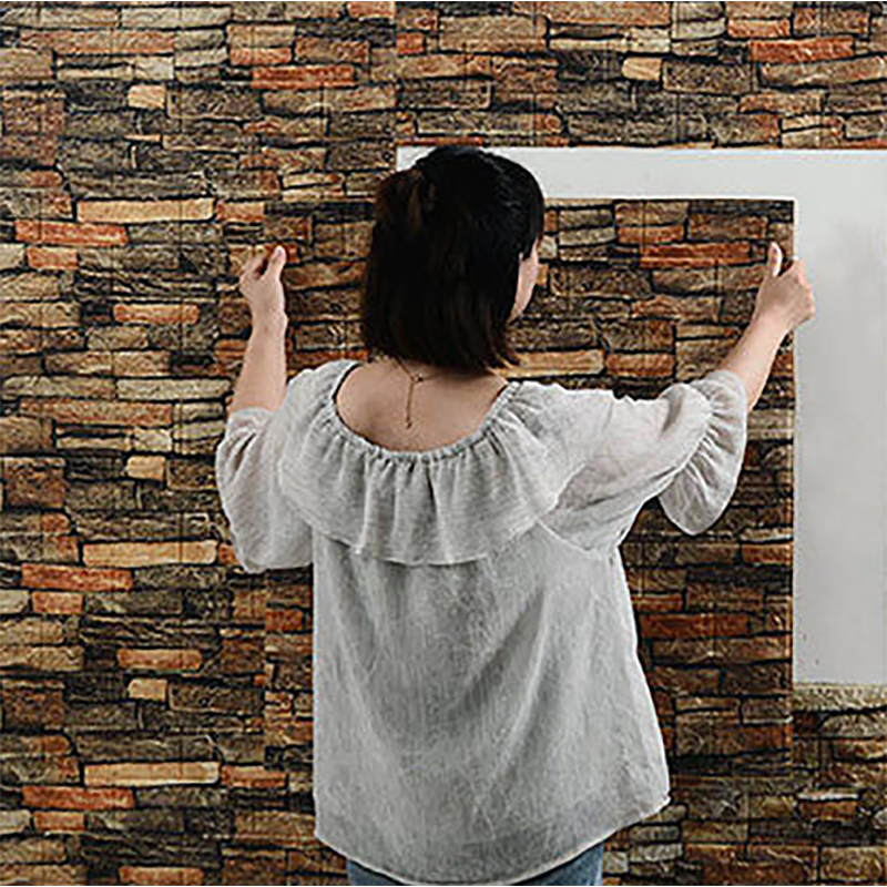 12Pcs 35*30cm High Quality 3D  - مراجعة Vintage Fashion Wallpaper وسعره