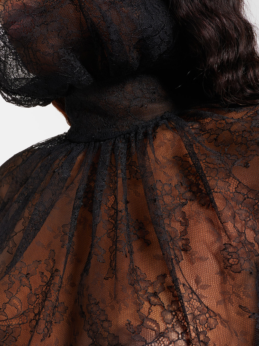 VGH Sexy Vintage Solid Lace Sl - مراجعة Vintage Fashion Style Female وسعره