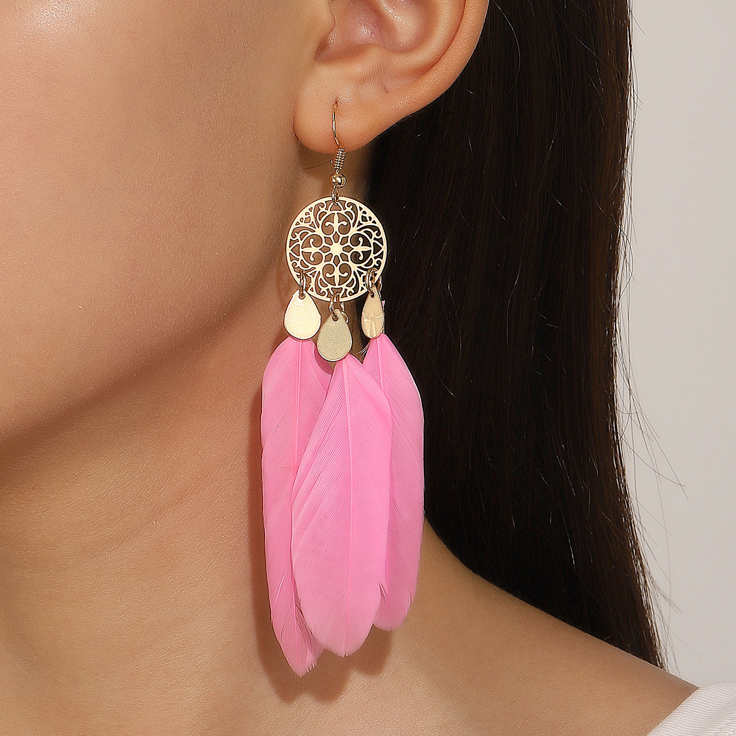 Exotic Bohemian Pink Feather T - مراجعة Vintage Fashion Trends 2026 وسعره