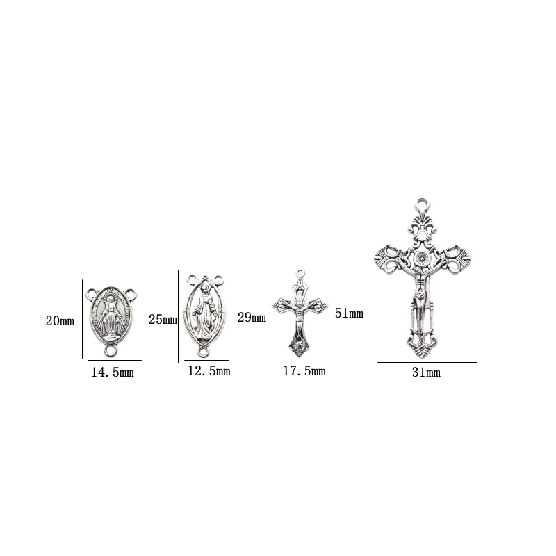 12pcs Center Miraculous Medal  - مراجعة Vintage Fashion Nz وسعره