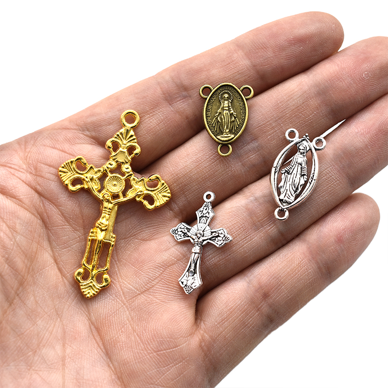 12pcs Center Miraculous Medal  - مراجعة Vintage Fashion Nz وسعره