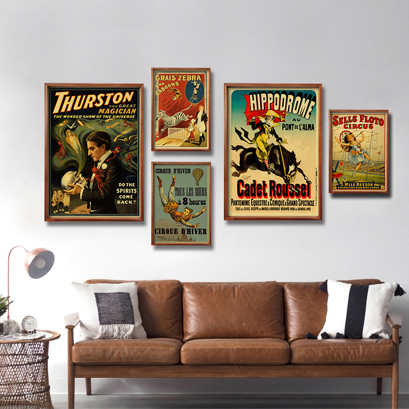 Retro Circus Posters Acrobat M - مراجعة Vintage Fashion Wallpaper وسعره