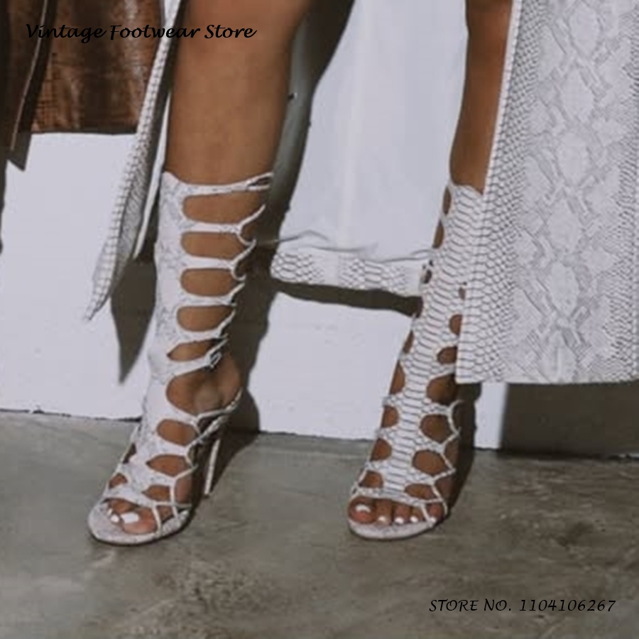 Python Pattern Cut-out Gladiat - مراجعة Vintage Fashion Dress وسعره