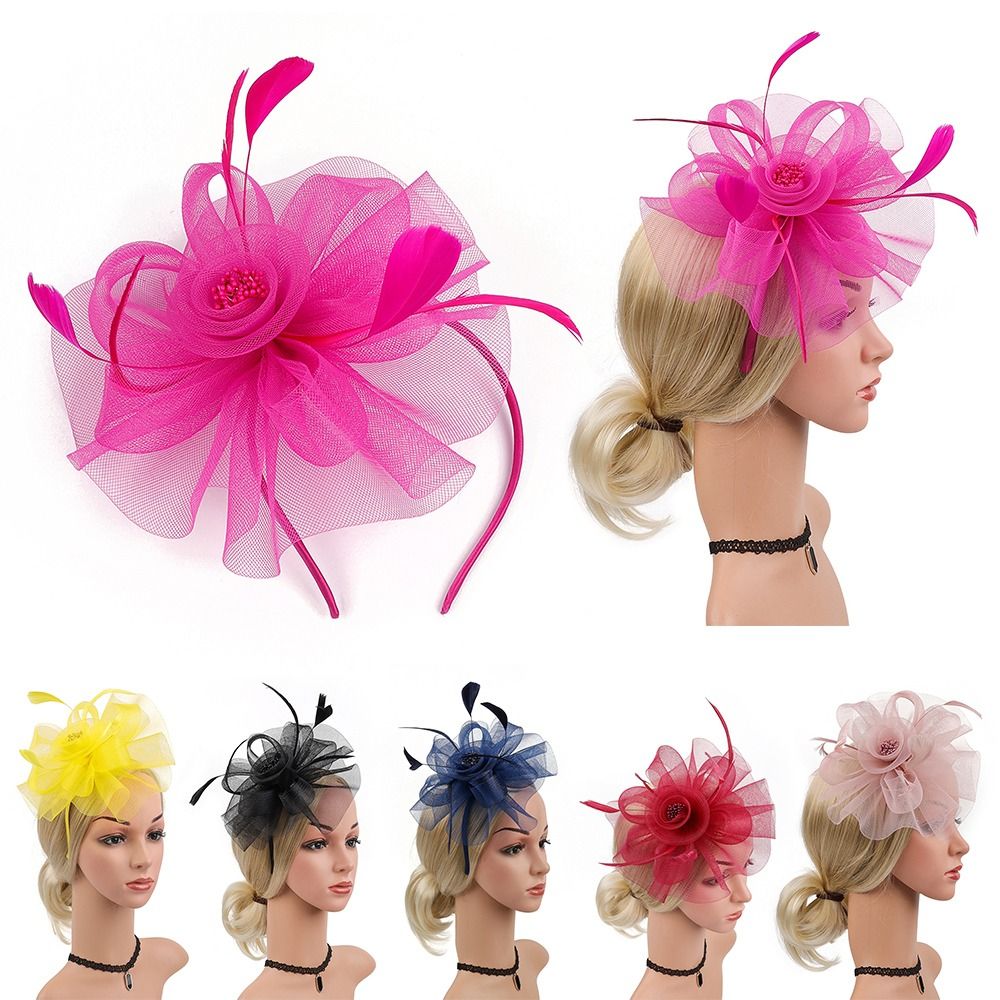 Feathers Ribbon Fascinator Hat - مراجعة Vintage Fashion Hats وسعره