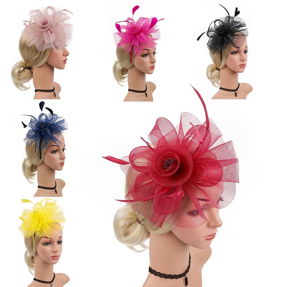 Feathers Ribbon Fascinator Hat - مراجعة Vintage Fashion Hats وسعره