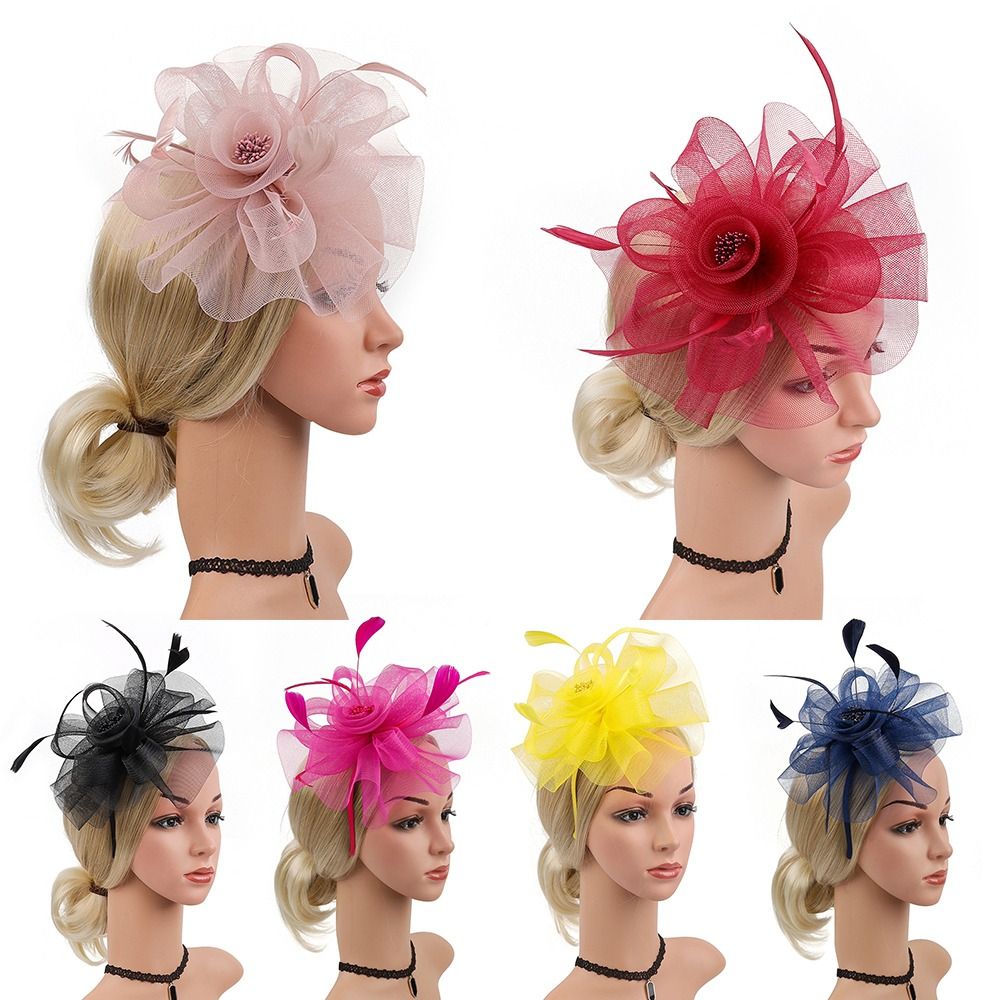 Feathers Ribbon Fascinator Hat - مراجعة Vintage Fashion Hats وسعره