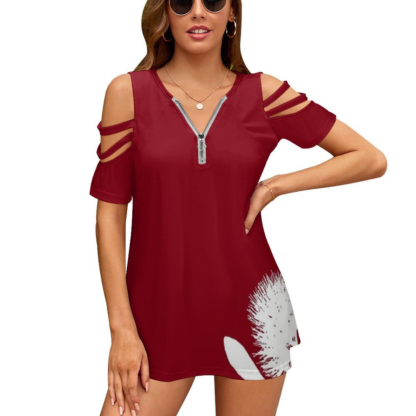 Pohutukawa-White On Red Women  - مراجعة Vintage Fashion Nz وسعره