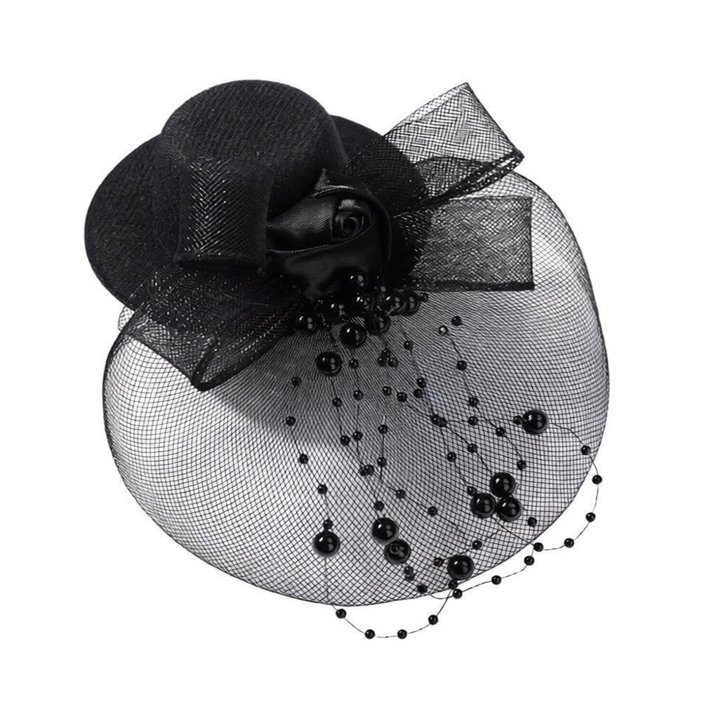 Fashion Elegant Mesh Top Hat B - مراجعة Vintage Fashion Hats وسعره