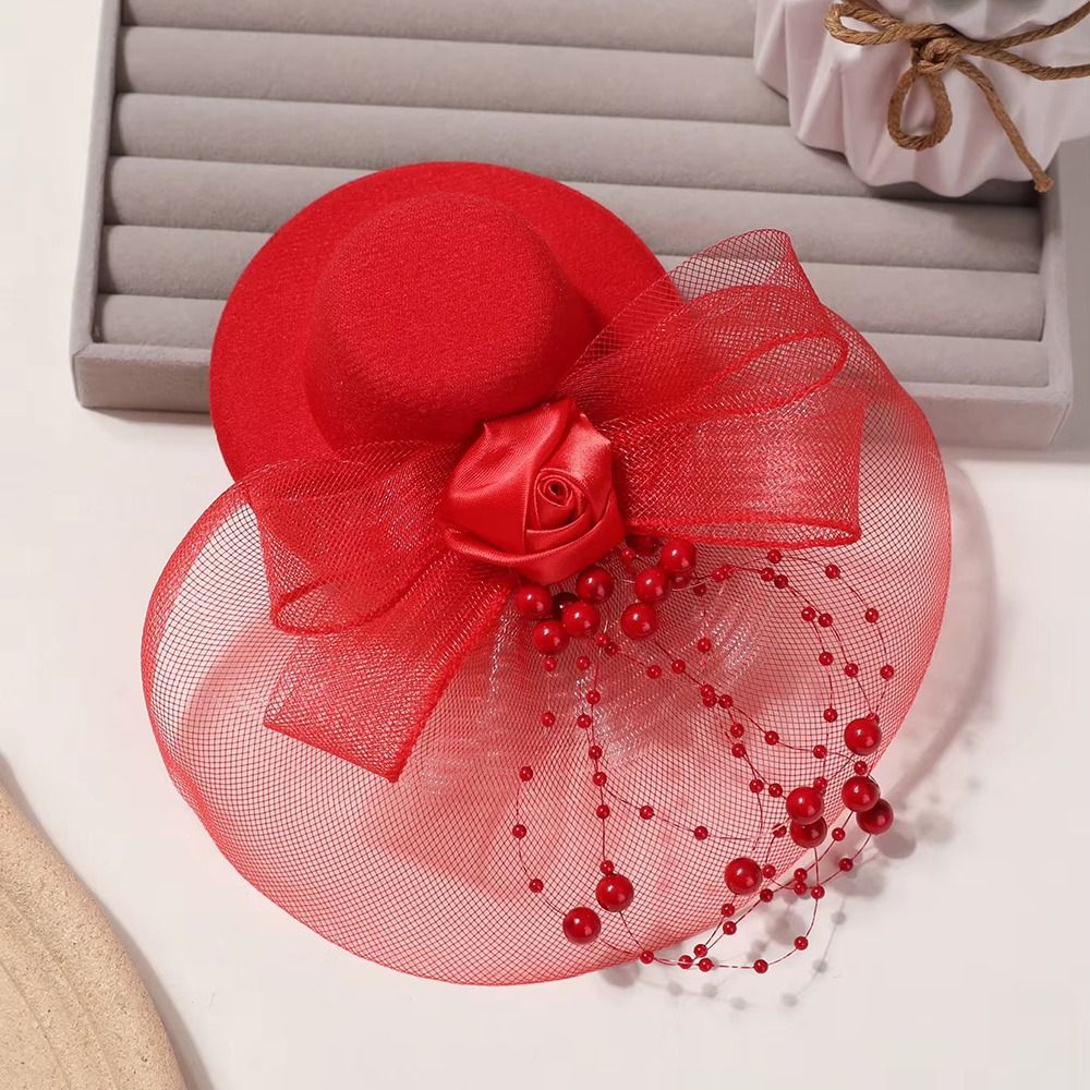 Fashion Elegant Mesh Top Hat B - مراجعة Vintage Fashion Hats وسعره