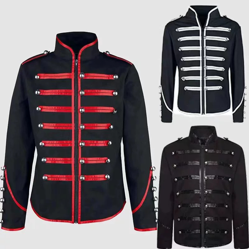 Men's Steampunk Rockstar Jacke - مراجعة Vintage Fashion Dress وسعره