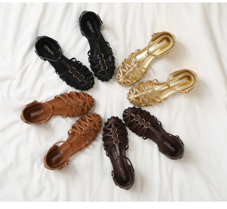 Plus Size Women Roman Sandals  - مراجعة Vintage Fashion Dress وسعره