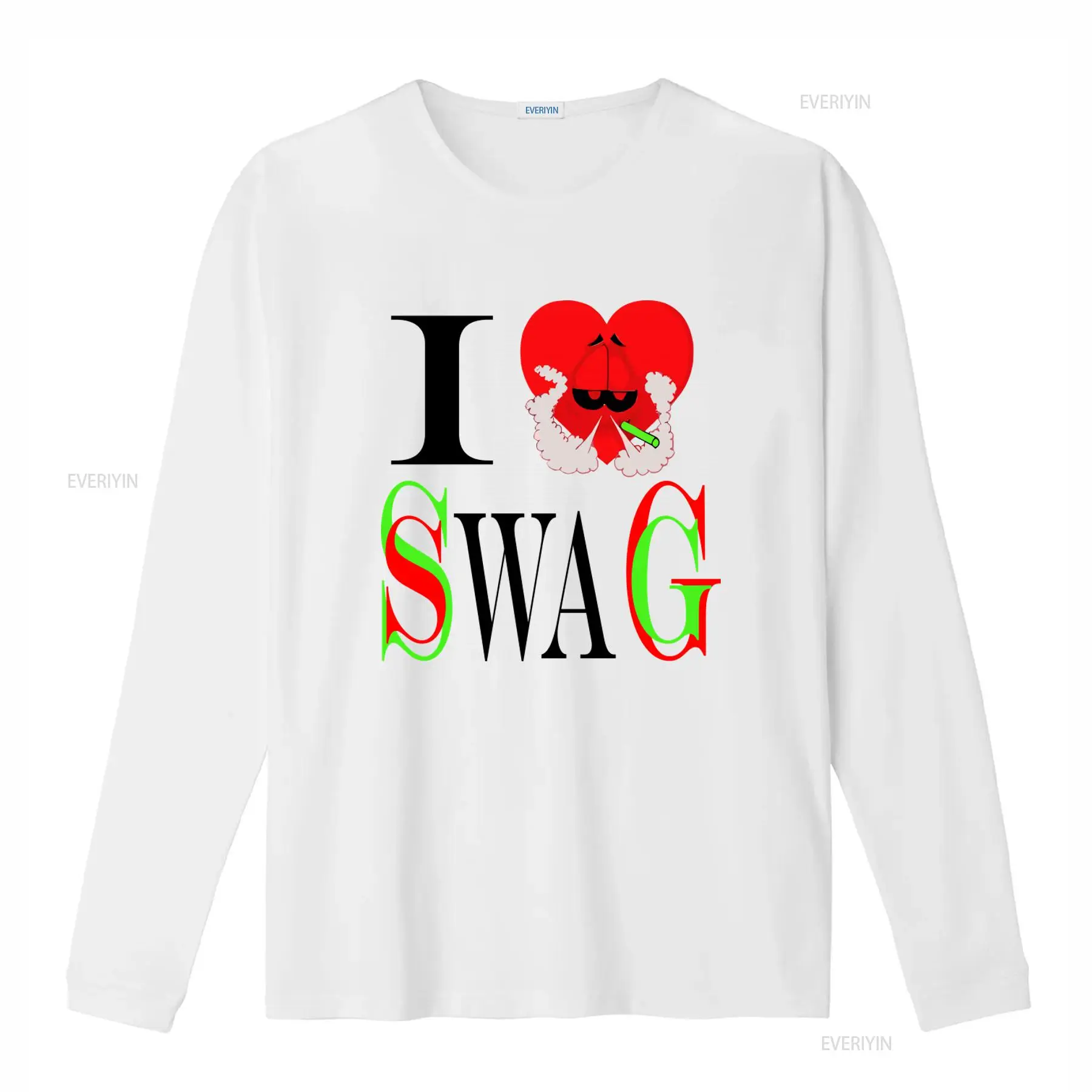 I Swag Heart Print T shirt Ret - مراجعة Vintage Fashion Looks وسعره