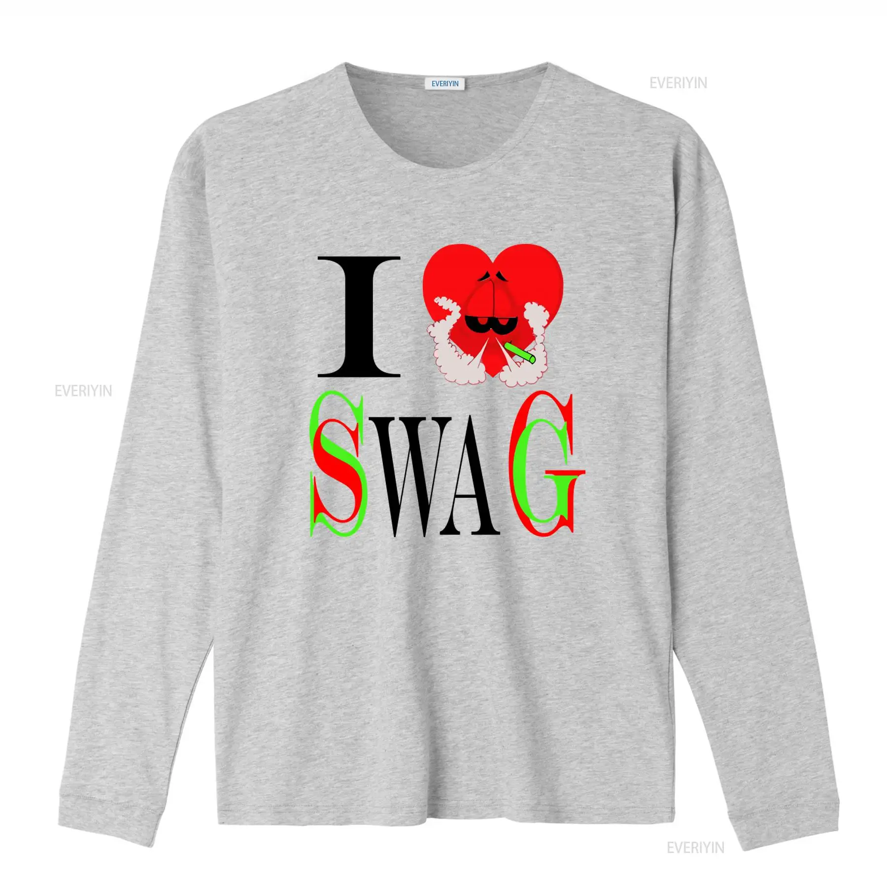 I Swag Heart Print T shirt Ret - مراجعة Vintage Fashion Looks وسعره