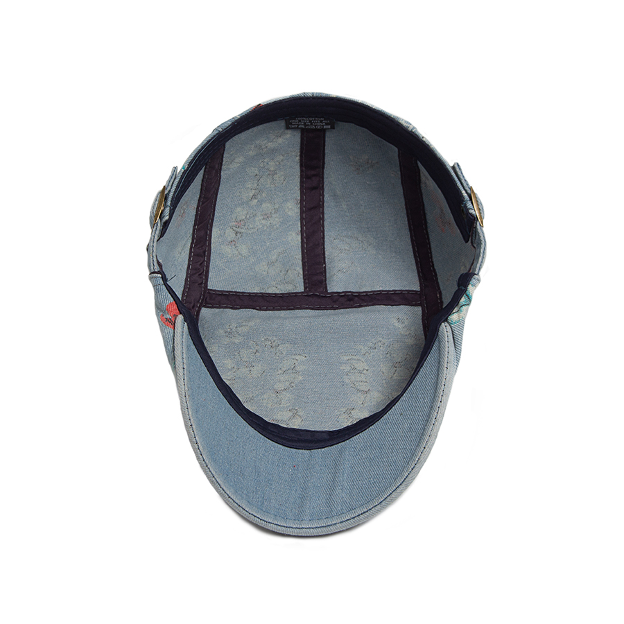 New Vintage Print Denim Beret  - مراجعة Vintage Fashion Nz وسعره
