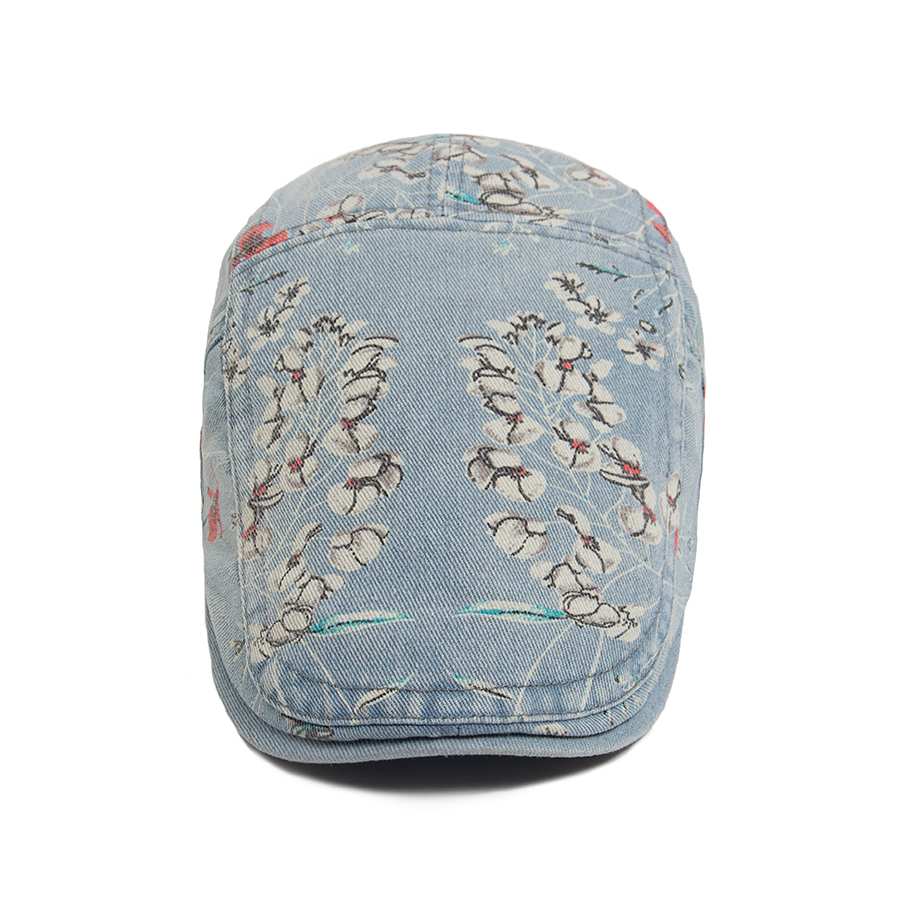 New Vintage Print Denim Beret  - مراجعة Vintage Fashion Nz وسعره