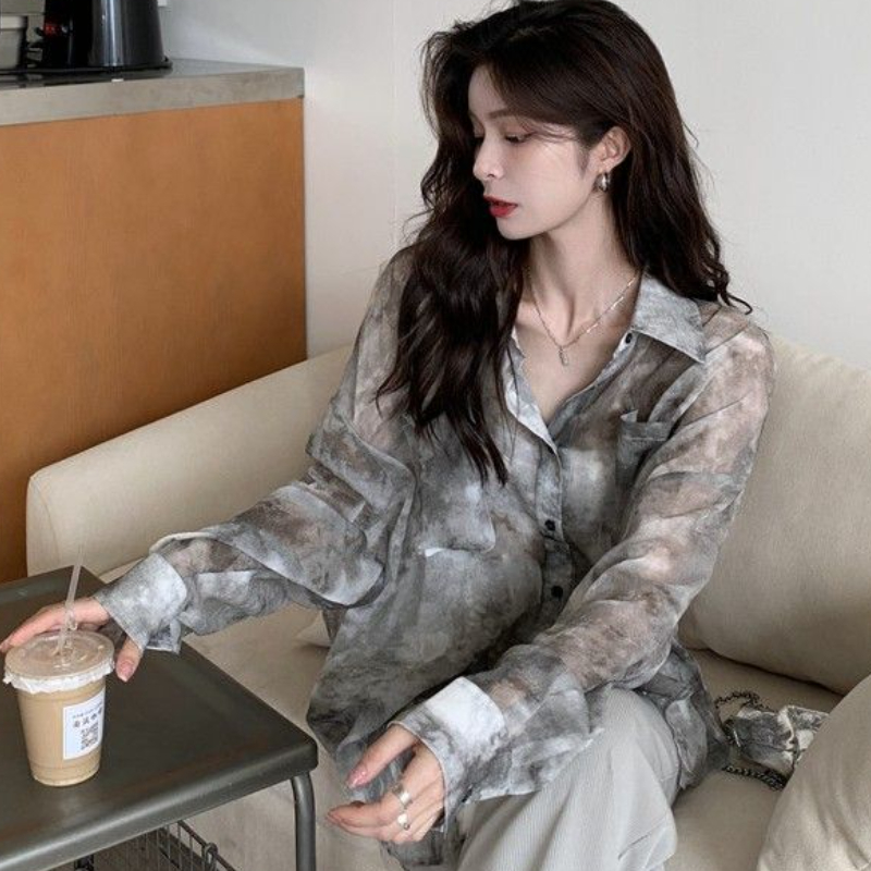 Tie Dye Shirts Women Loose Sun - مراجعة Vintage Fashion Style Female وسعره