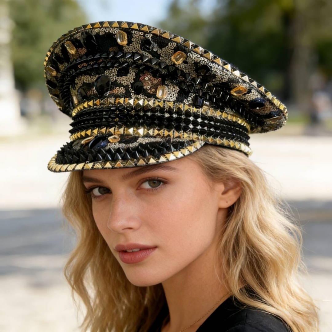 HongLuan Leopard Fashion Capta - مراجعة Vintage Fashion Hats وسعره