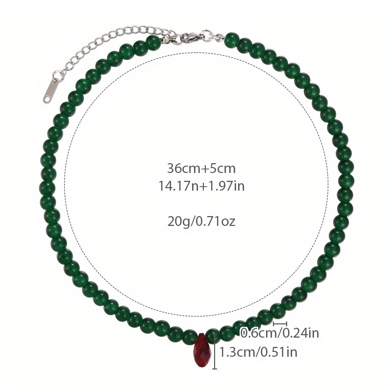 Vintage Green Beaded Necklace  - مراجعة Vintage Fashion Looks وسعره