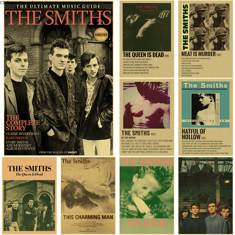 Rock Band The Smiths Retro Pos - مراجعة Vintage Fashion Wallpaper وسعره