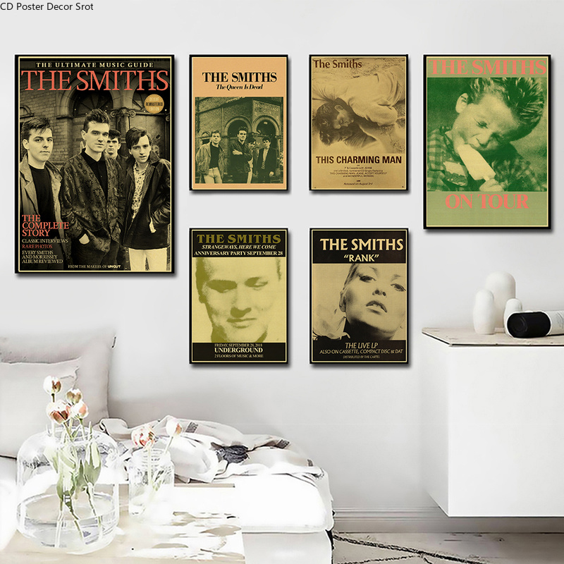 Rock Band The Smiths Retro Pos - مراجعة Vintage Fashion Wallpaper وسعره