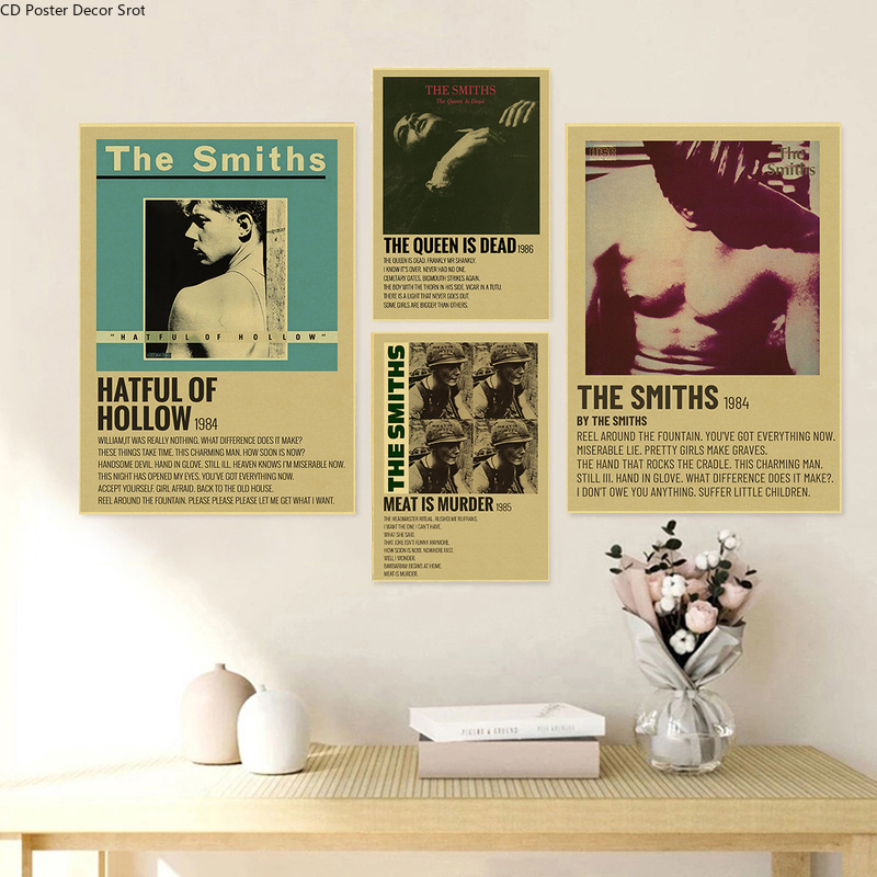 Rock Band The Smiths Retro Pos - مراجعة Vintage Fashion Wallpaper وسعره
