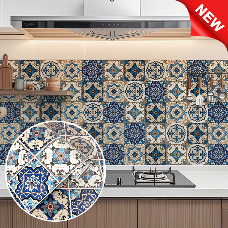 Waterproof European Retro Tile - مراجعة Vintage Fashion Wallpaper وسعره