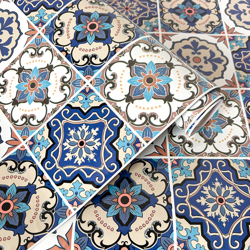 Waterproof European Retro Tile - مراجعة Vintage Fashion Wallpaper وسعره