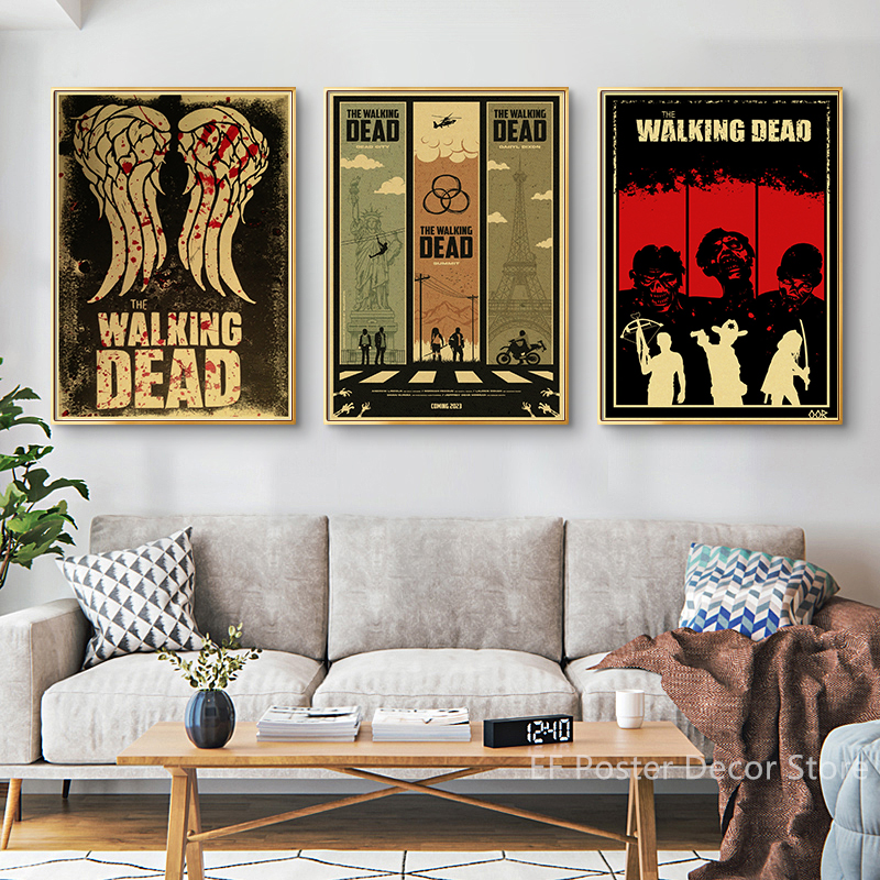 The Walking Dead Poster Rick G - مراجعة Vintage Fashion Wallpaper وسعره