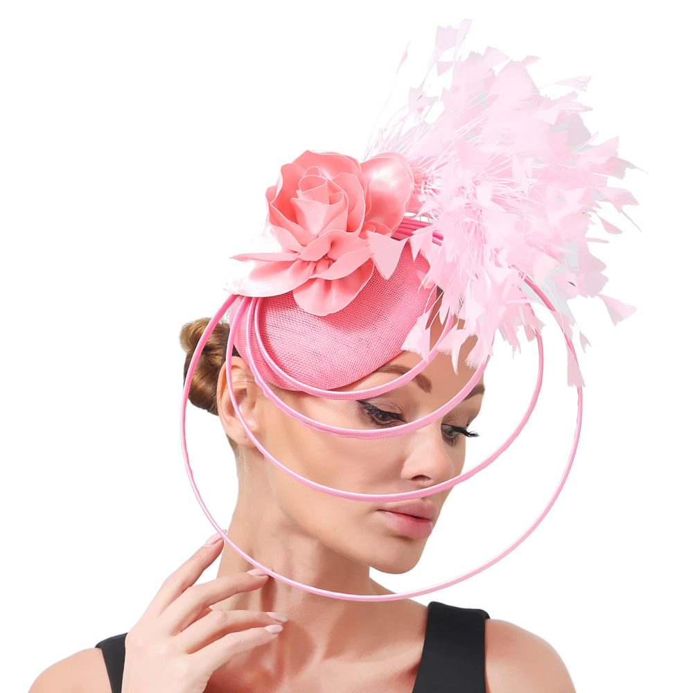 Beauty Pink Ladies Event Fasin - مراجعة Vintage Fashion Hats وسعره
