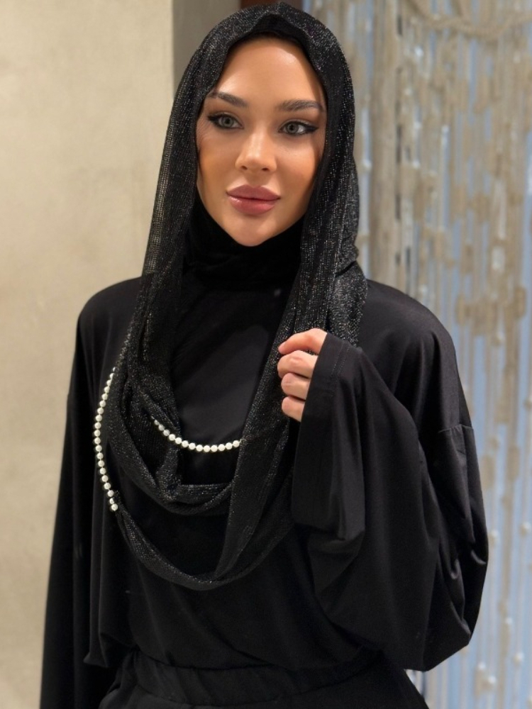 New Dubai Hood Hijab Pearl Lan - مراجعة Vintage Fashion Hats وسعره