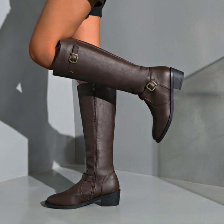 Women Knee High Boots Platform - مراجعة Vintage Old Fashion وسعره