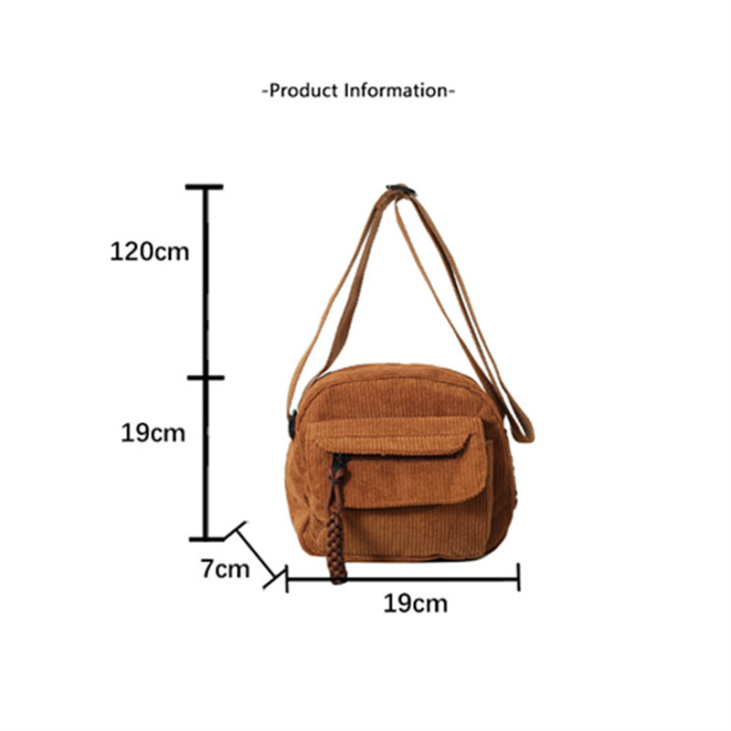 Vintage Corduroy Crossbody Bag - مراجعة Vintage Fashion Patterns وسعره