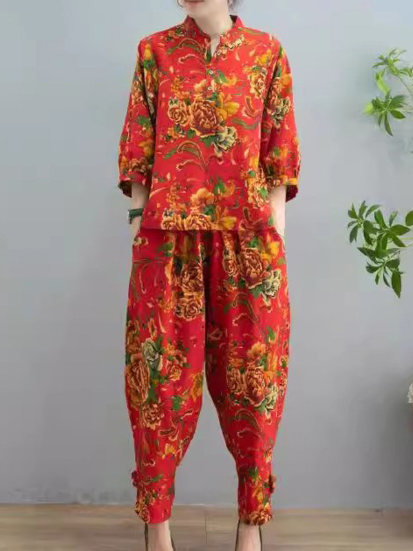 Spring Autumn Women's Ethnic S - مراجعة Vintage Fashion Patterns وسعره