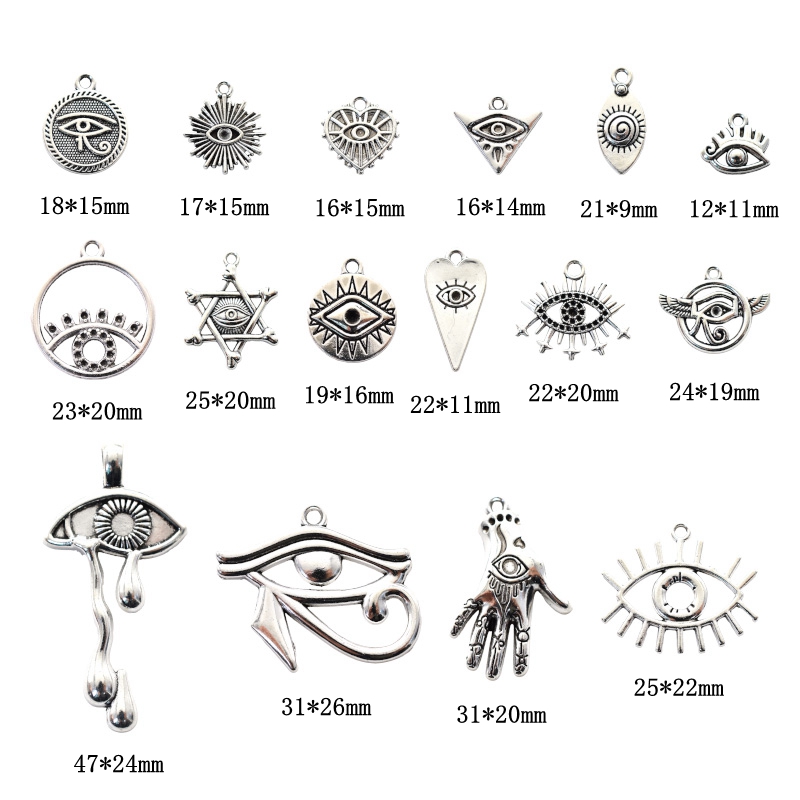 16pcs Mixed Eye of Horus Charm - مراجعة Vintage Fashion Nz وسعره