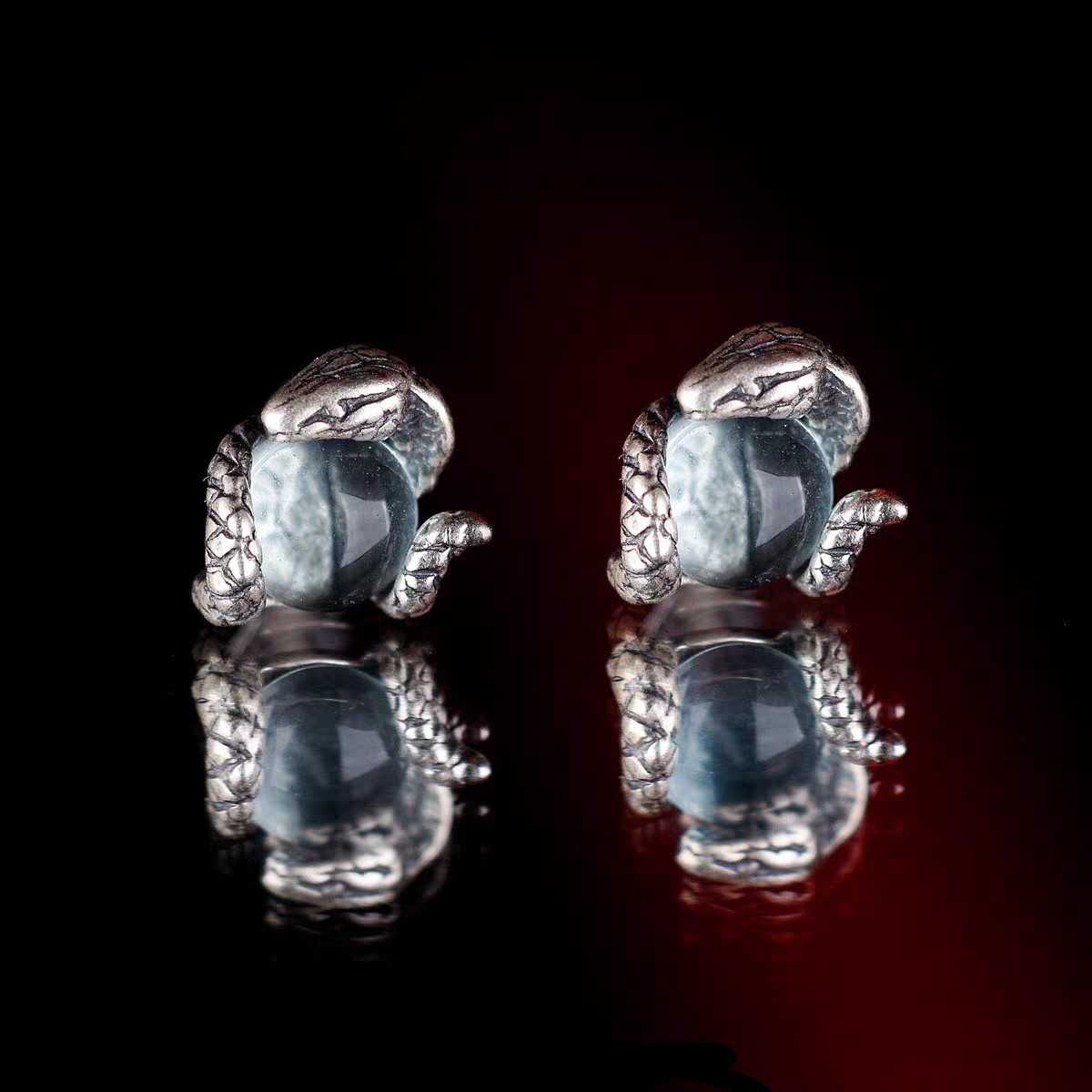 Snake-wrapped Earrings Made of - مراجعة Vintage Fashion Nz وسعره
