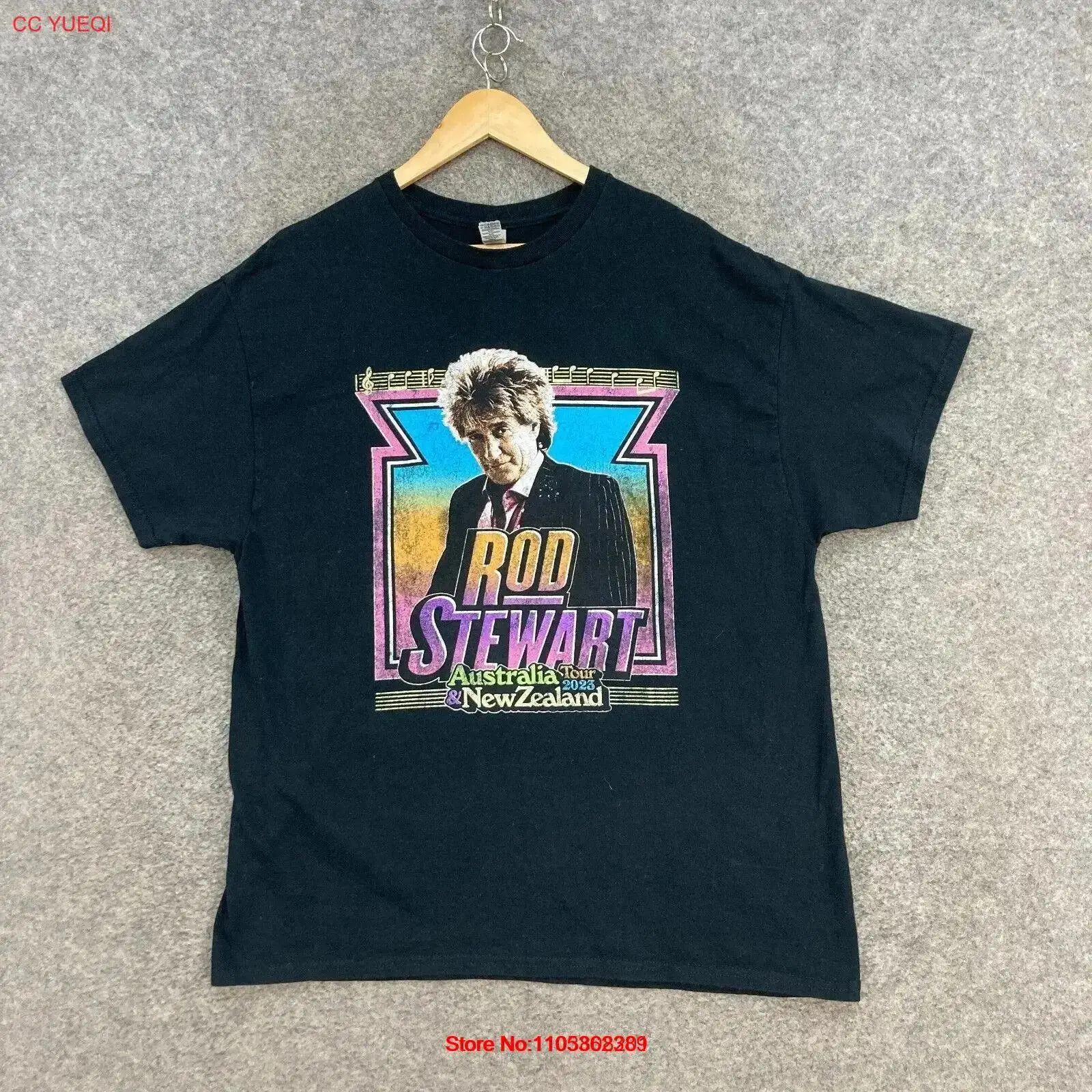 Rod Stewart Music Tour T Shirt - مراجعة Vintage Fashion Nz وسعره